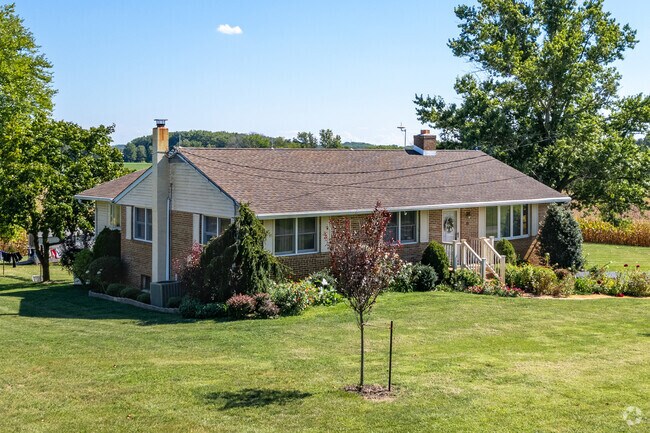 Brick ranchers are a common home style in Woodstown.