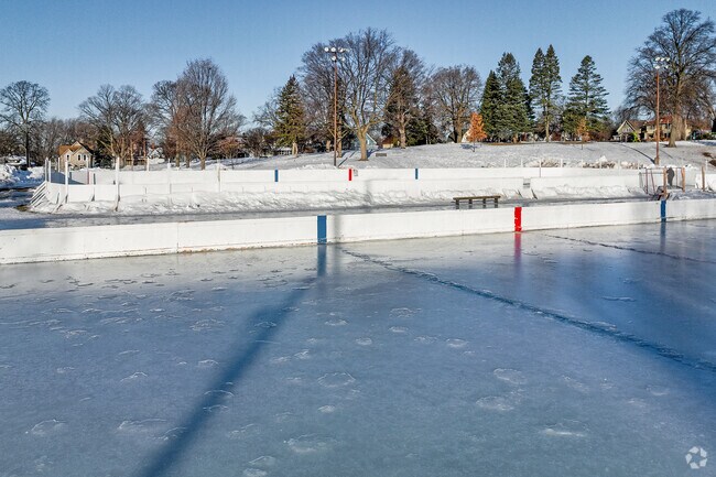 A community skating rink brings fun and activity to Windom Park.