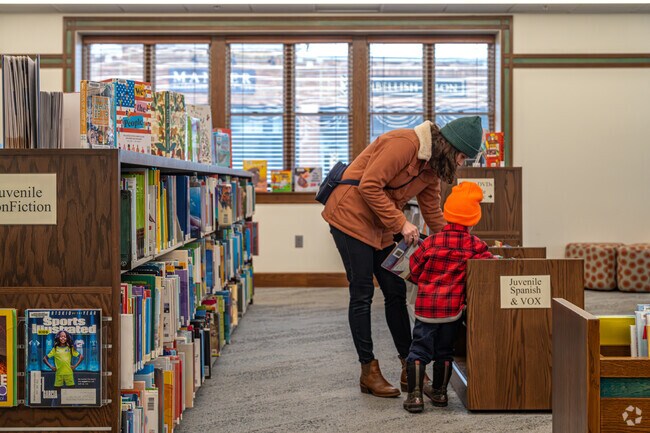 Find a new story to read at the Bayport Library on the north side of downtown.
