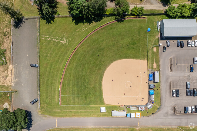Students can play a game of baseball at Elmira High School in Veneta.