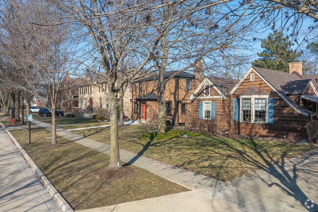 Tree-lined streets run throughout the Field Park neighborhood.