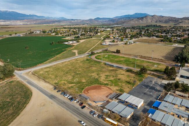 Students enjoy the sports fields at Mountain Shadows Middle School in Nuevo.