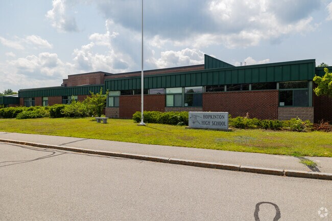 Hopkinton High School in the town of Hopkinton serves grades 9-12.