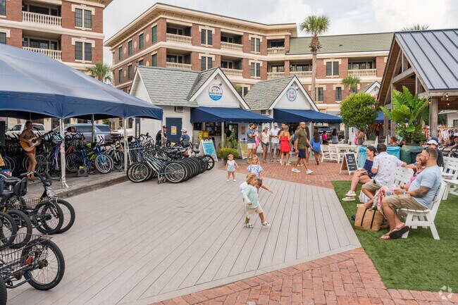 Seacrest Beach families can enjoy live music at Peddlers Pavilion.