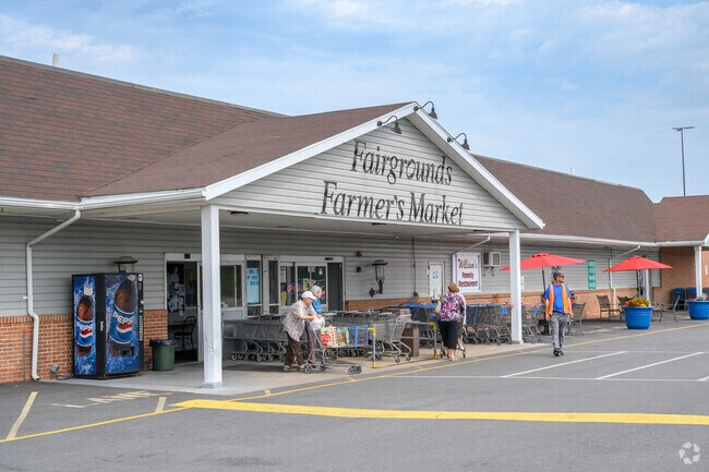 The Fairgrounds Farmers Market in Hyde Park offers over 65 different family owned shops.