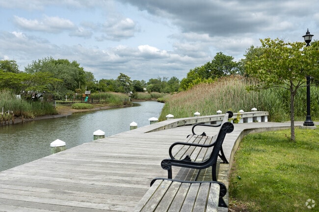 Residents love to just sit and relax at the refurbished Milburn Creek Park in Freeport.