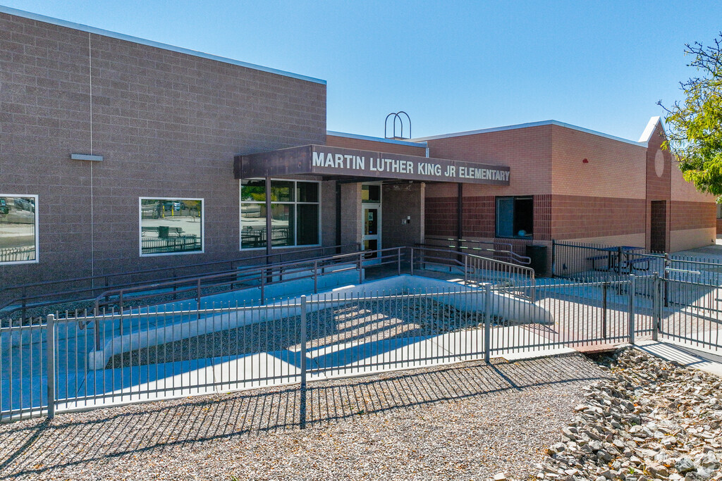 Martin Luther King Jr Elementary school entrance.