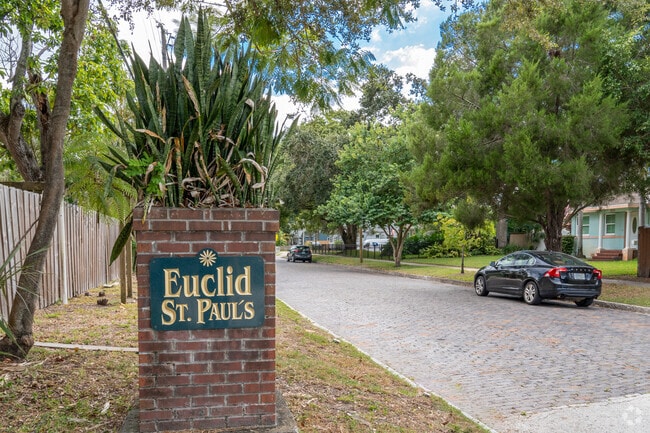 Enter the Euclid-St. Paul community through its inviting entrance.