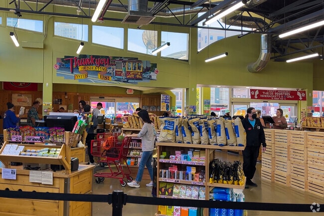 The Downtown Trader Joe's is hub for many residents daily shopping.