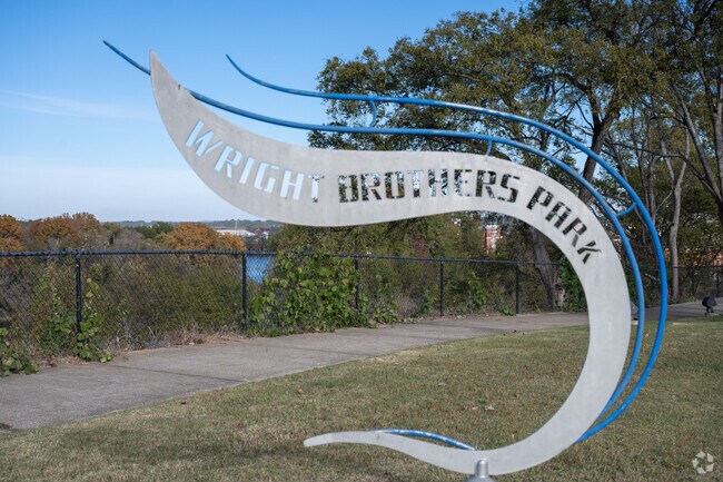 Wright Brothers Park features wonderful walking trails.