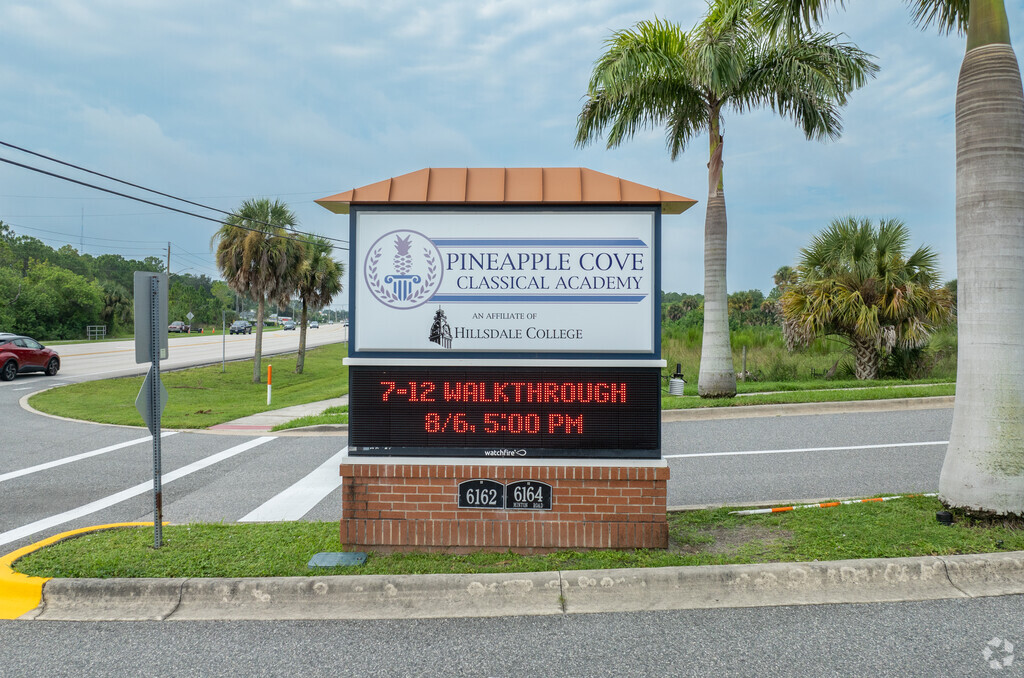 Pineapple Cove Classical Academy is located at 720 Emerson Drive in Palm Bay.