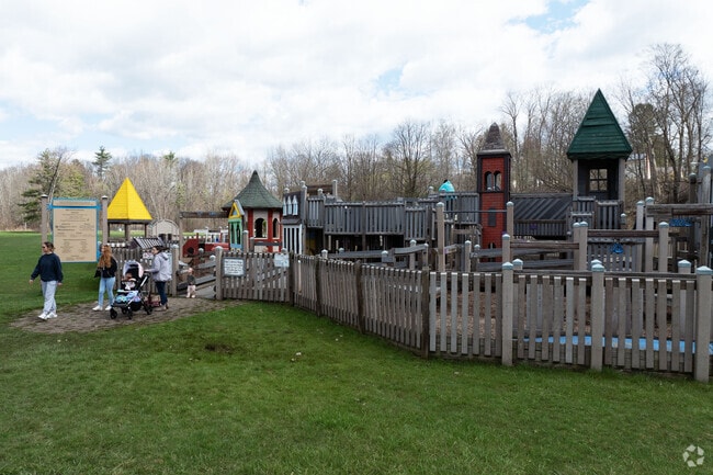 Kelley Park’s castle playground offers imaginative fun for kids near Malta.