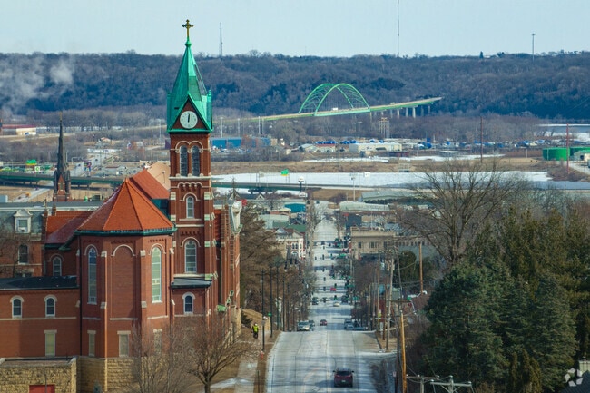 Located on the Mississippi River, Dubuque offers access to the outdoors and historic architecture.