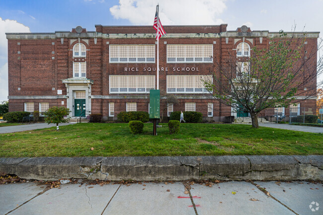 Rice Square Elementary School provides early education for levels K-12 in Broadmeadow Brook.