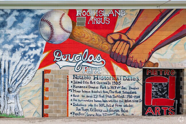 Douglas Park is named after the well equipped public park within the neighborhood.