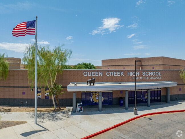Queen Creek High School nurtures student growth and academic development.