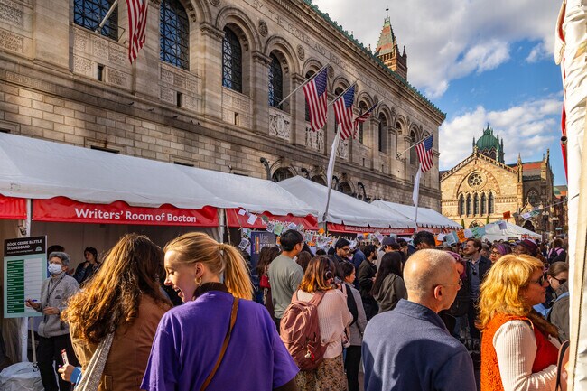 Come visit the vendors an attend a talk at the Boston Book Fair in Copley.