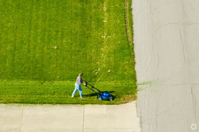 Residents lawn their own grass in Sunnybrook Acres neighborhood.