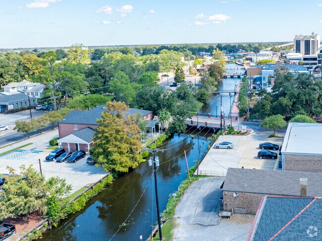 The Bayou Terrebonne runs right through Downtown Houma, with walking paths on either side.