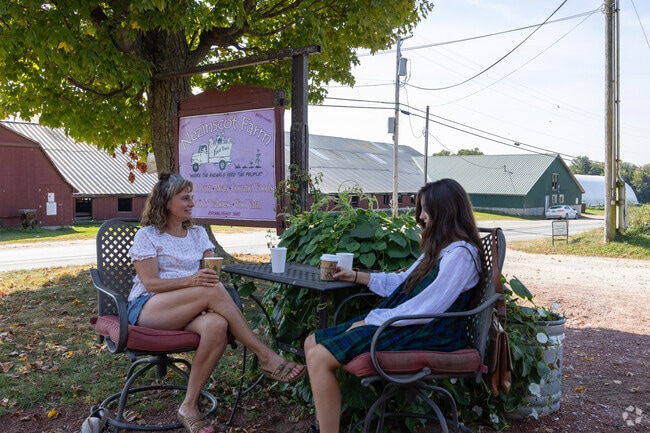 Nezinscot Farm is a great spot to grab a coffee and enjoy the afternoon in Turner.