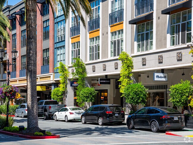 Santana Row Features Myriad Of High End Stores And Eatery's.