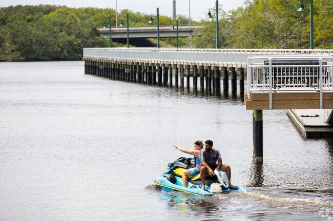 You can take out your jet ski at any given day when you live in Canal Pointe Neighborhood.
