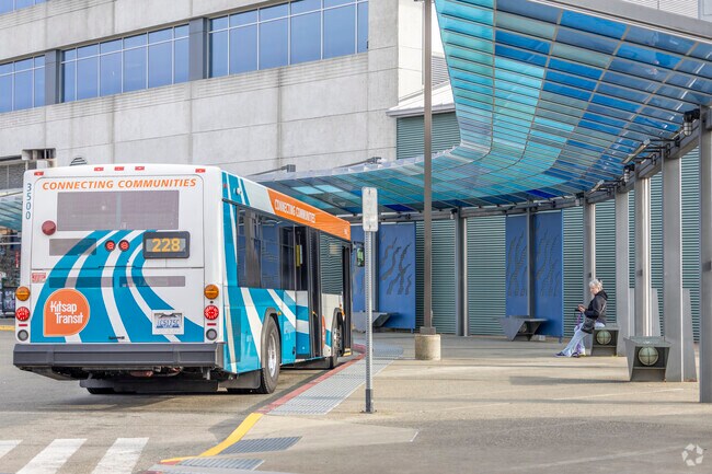Hop on the bus from the Bremerton Ferry Terminal with no issues in DT Bremerton WA.