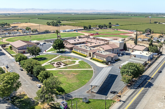 The campus of Gustine High School in Gustine.