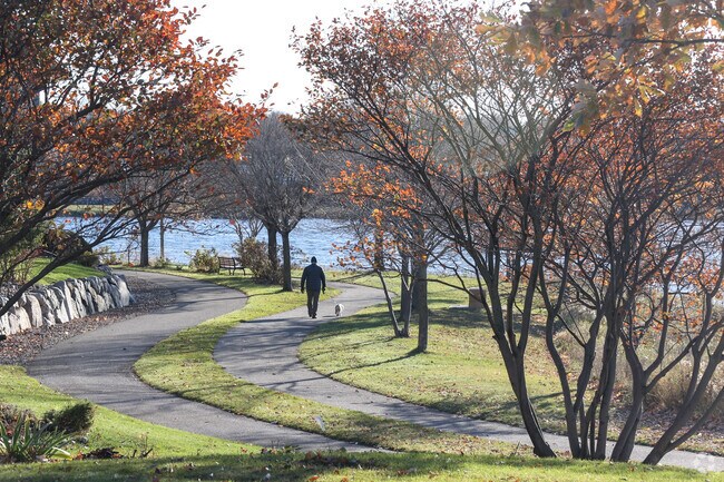 Some areas in Apple Valley have dual paths, one for walkers and another for bicycles.
