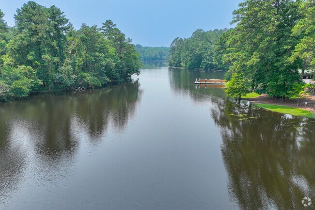 Gibson Pond Park has boat access and docks for fishing.