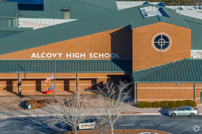 Alvoy High School is located south of Covington in Newton County.
