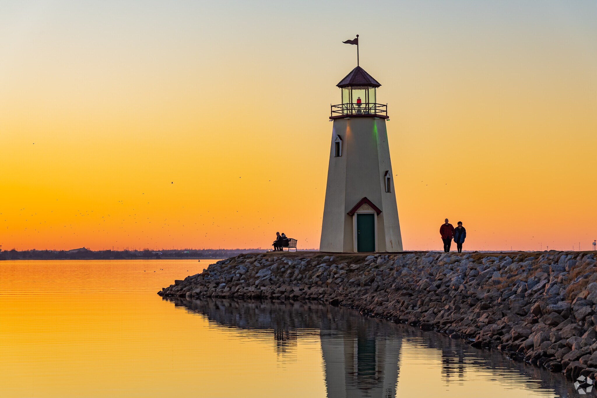 Cobblestone, near scenic Lake Hefner, offers residents easy sunset enjoyment.
