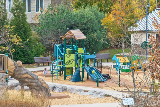 A child plays at the playground at Yentile Farm Recreational Facility in Wilmington.