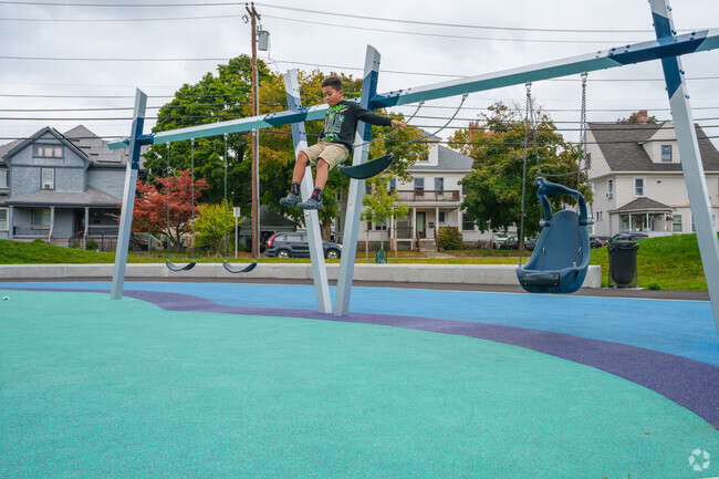 You won't have any problem catching some air off the swings at Donovan Park in South West.
