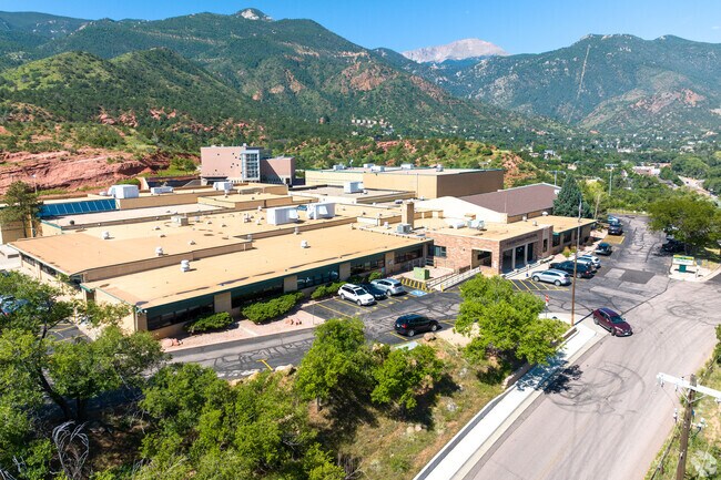 Manitou Springs High School sits adjacent to the middle school for easy access.