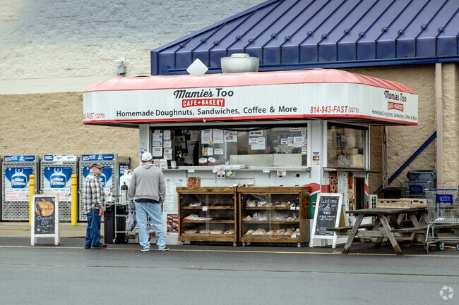 In nearby Altoona, you can stop at Mamie's Too for some coffee and more.