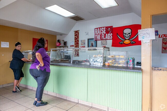 Highland Oaks locals line up at Bernie's southern soul food classics.