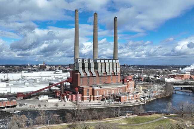 Wynken, Blynken and Nod, the iconic smokestacks of the Eckert Power Plant is a Lansing landmark.