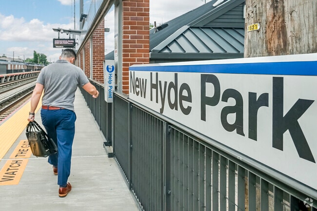 The New Hyde Park LIRR station offers quick and seamless public transportation to New York City.