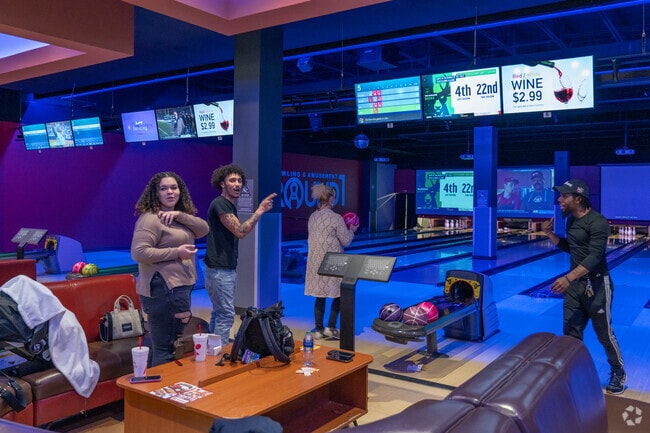 Round 1 Amusement and Bowling in the Exton Mall provides a great place to meet with friends.