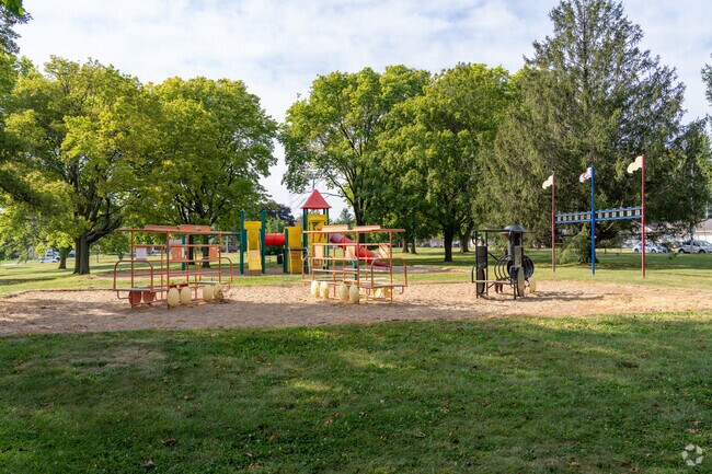 Morris Park has a spacious playground for kids to enjoy active outdoor play in Hurst.