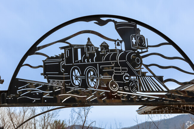 The old depot in Black Mountain has been converted to a gallery featuring local creatives.