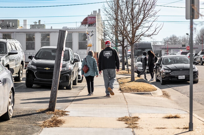 Enjoy a stroll down the sidewalks in The Hyde.