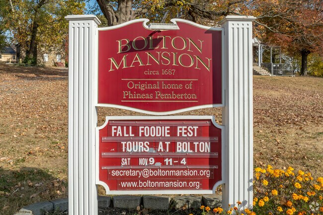 You can tour the historic Bolton Mansion in Magnolia Hill.