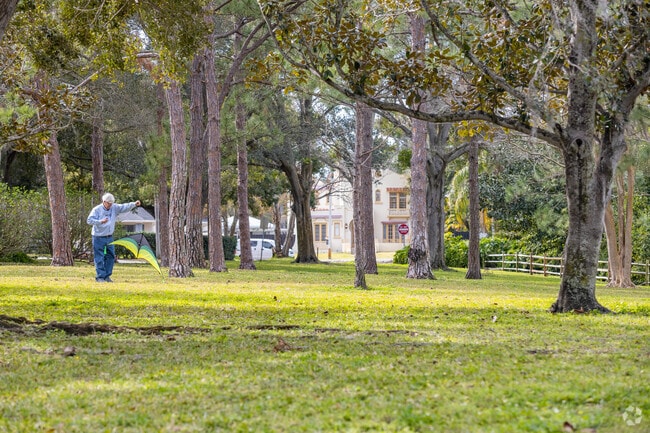 Open fields at Allendale Park provide scenic views in Harcourt.