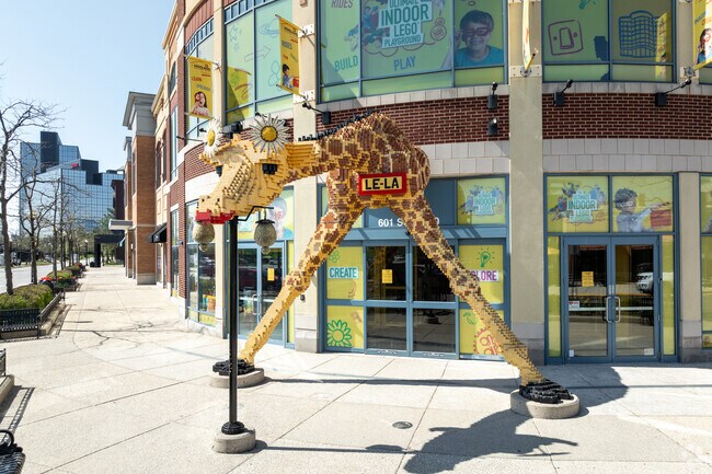 Legoland Discovery Center has a 4d cinema and interactive rides near Hatlen Heights.