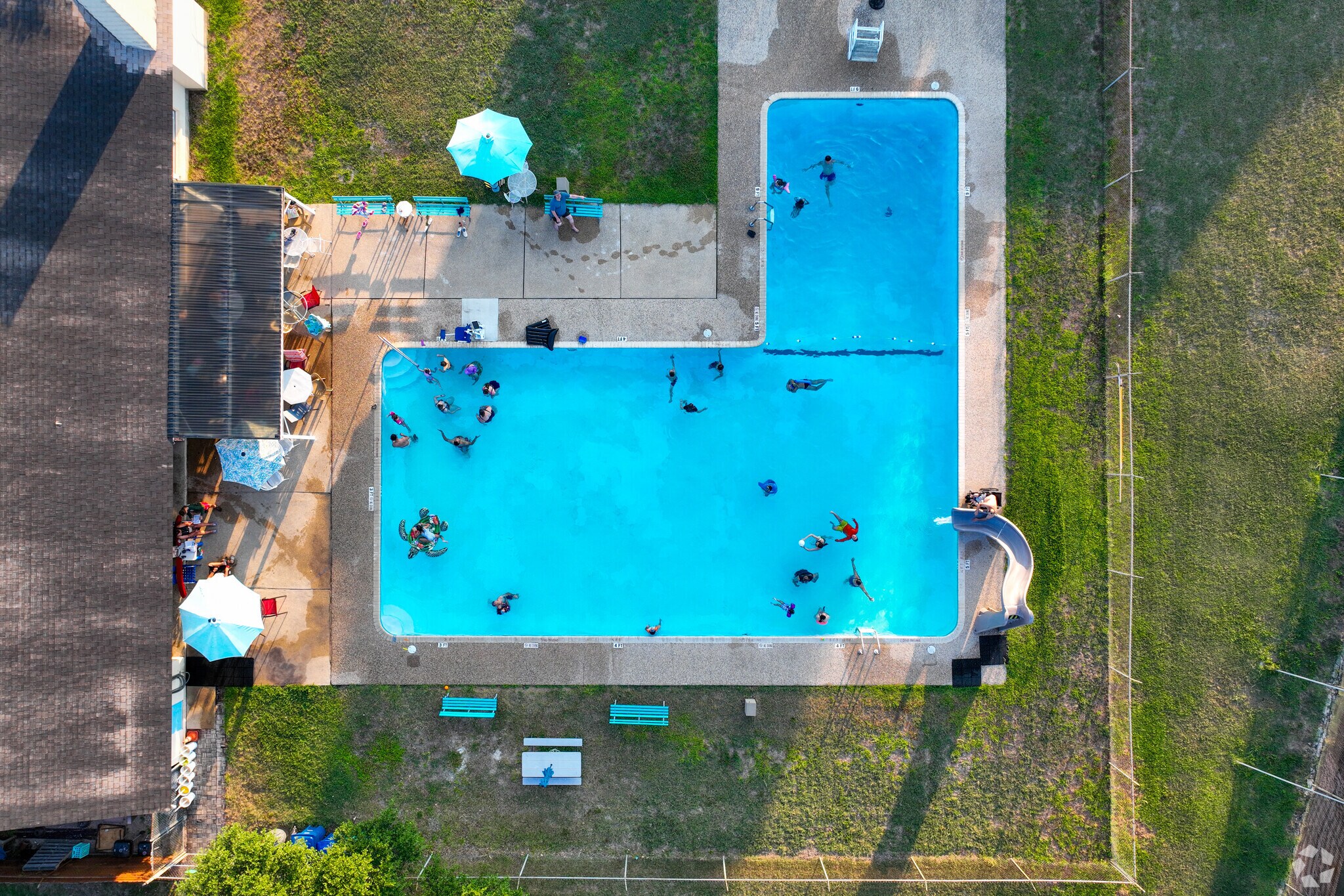 The Royal Ridge Club House pool and the best way to beat the heat in the hot summers.