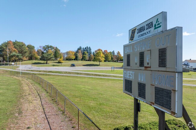 Cambria residents head to Revloc Park for pavilion rentals, baseball fields and a play area for children.