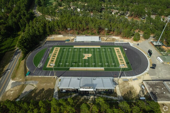 Football is a popular sport at Pinecrest High School.