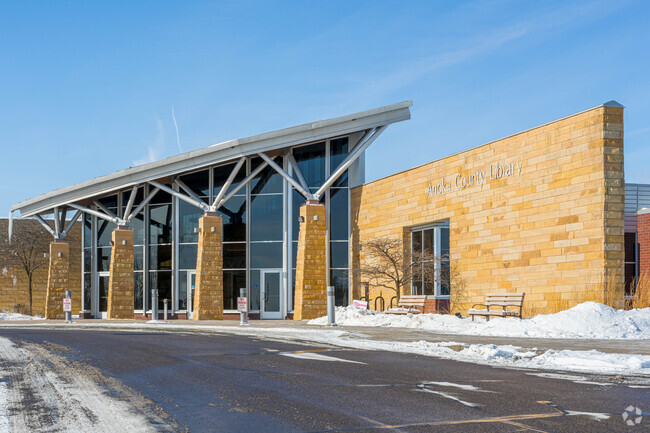 The Anoka County Library serves the area and is a resource for residents.